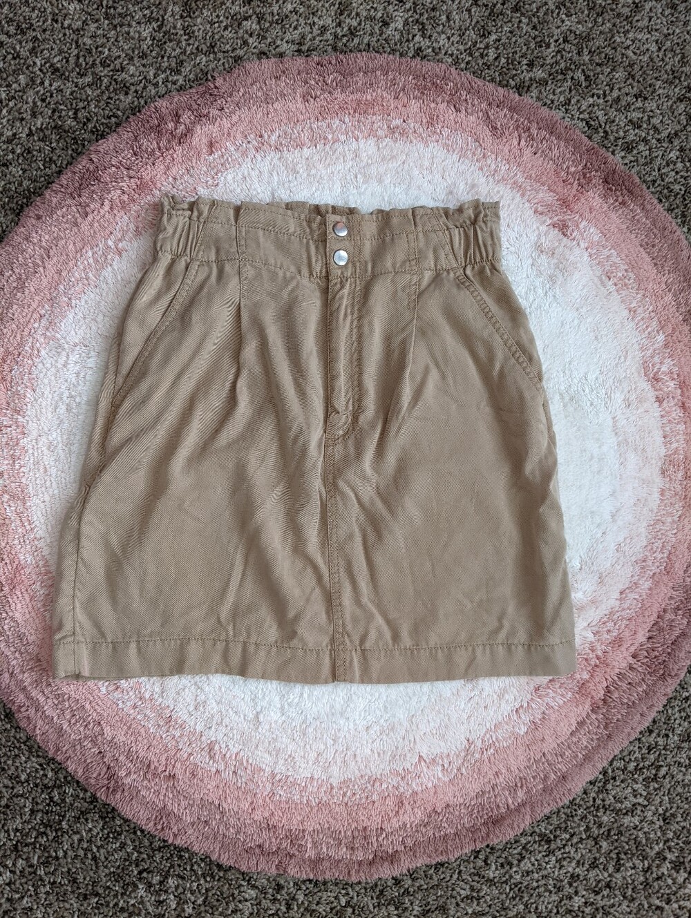 Loft Short Beige Skirt 0